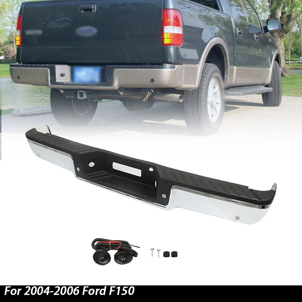 Chrome Rear Step Bumper for Ford F150 (2004–2006)