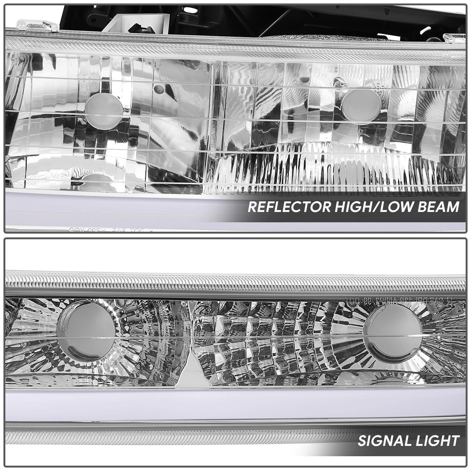 LED DRL Headlight Corner Bumper Signal Lamp for Chevy Silverado (1999–2002)