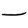 Replacement TPO Plastic Driver Side Front Bumper Molding w/o Chrome Insert