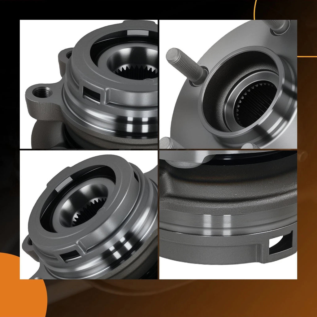 Pair Front Wheel Hub & Bearing for Nissan Quest (2011–2017) 513338