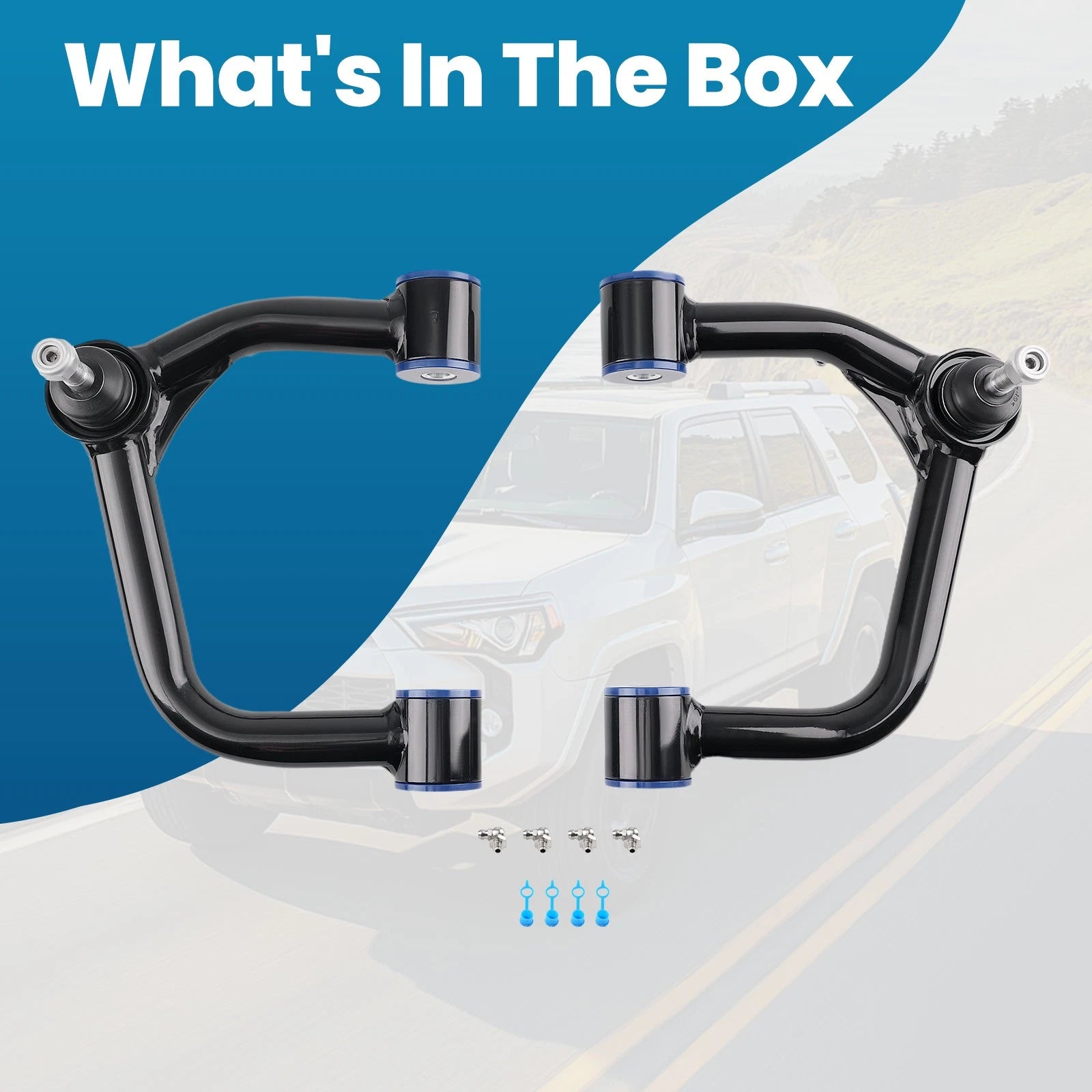 Front Upper Control Arms for Toyota FJ Cruiser (2007–2014) 4Runner (2003–2023)