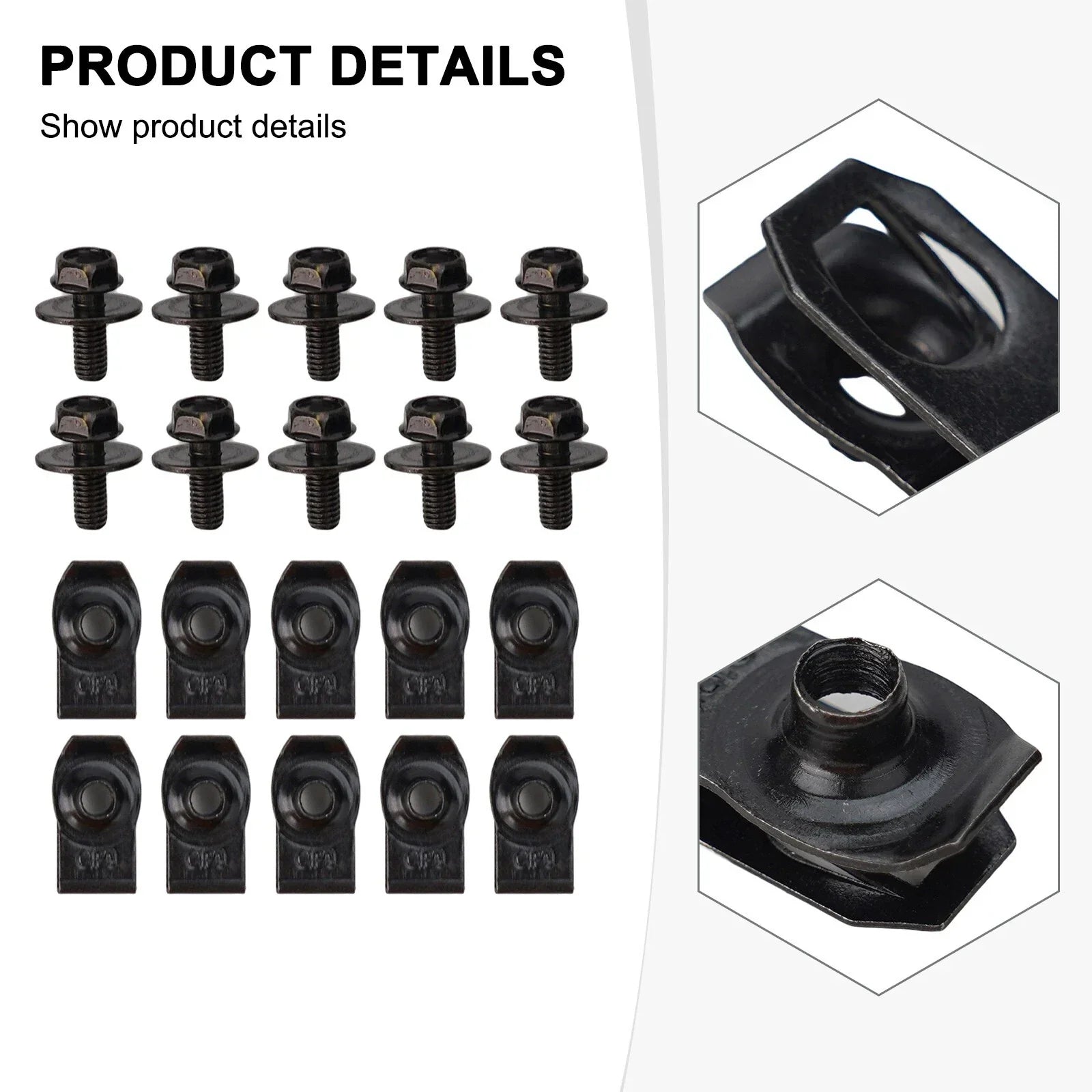Clips and U Nut Kit for Car Engine