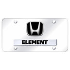 Dual Chrome on Chrome License Plate - Officially Licensed for Honda Element