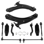 10 Pc Front Lower Control Arms Tie Rods Sway Bar for Nissan Rogue (2008–2013)