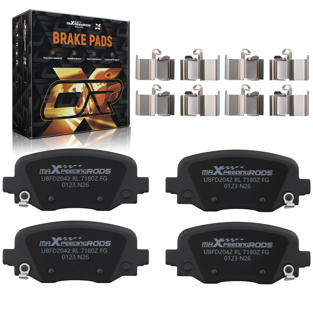Rear Ceramic Brake Pads Kit for Chrysler 200 (2015–2017) Fiat 500X (2016–2023) P1734
