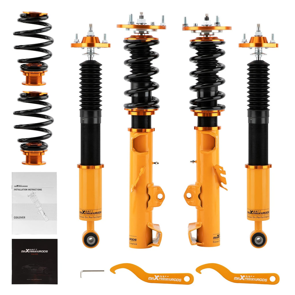 Maxpeedingrods Coilovers 24 Way Damping Strut Kit for BMW 3 Series E36 RWD 92-99