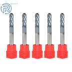 20 Pack Carbide End Mill 1/4" 4 Flute Ball Nose (3/4" LOC, 2-1/2" Overall)