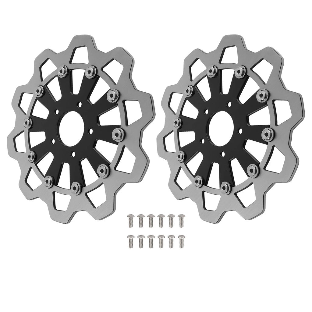 2X 11.8" Front Brake Disc Rotor for Harley Softail Breakout Dyna (2015–2024)