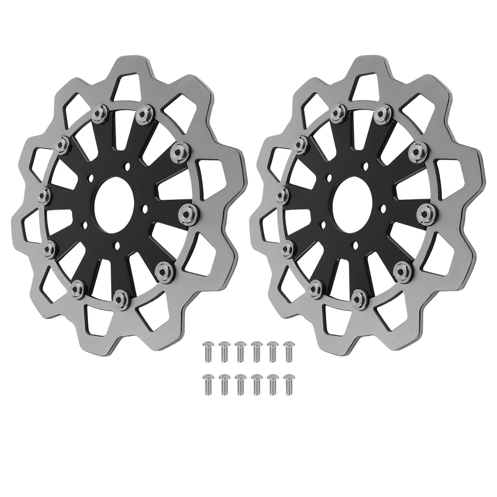 2X 11.8" Front Brake Disc Rotor for Harley Softail Breakout Dyna (2015–2024)