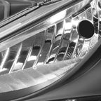 Projector Headlight Pair for Hyundai Sonata (2011–2014) Black Housing Amber