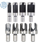 8-Pack Carbon Steel Drill Bit Wood Plug Hole Cutter Set