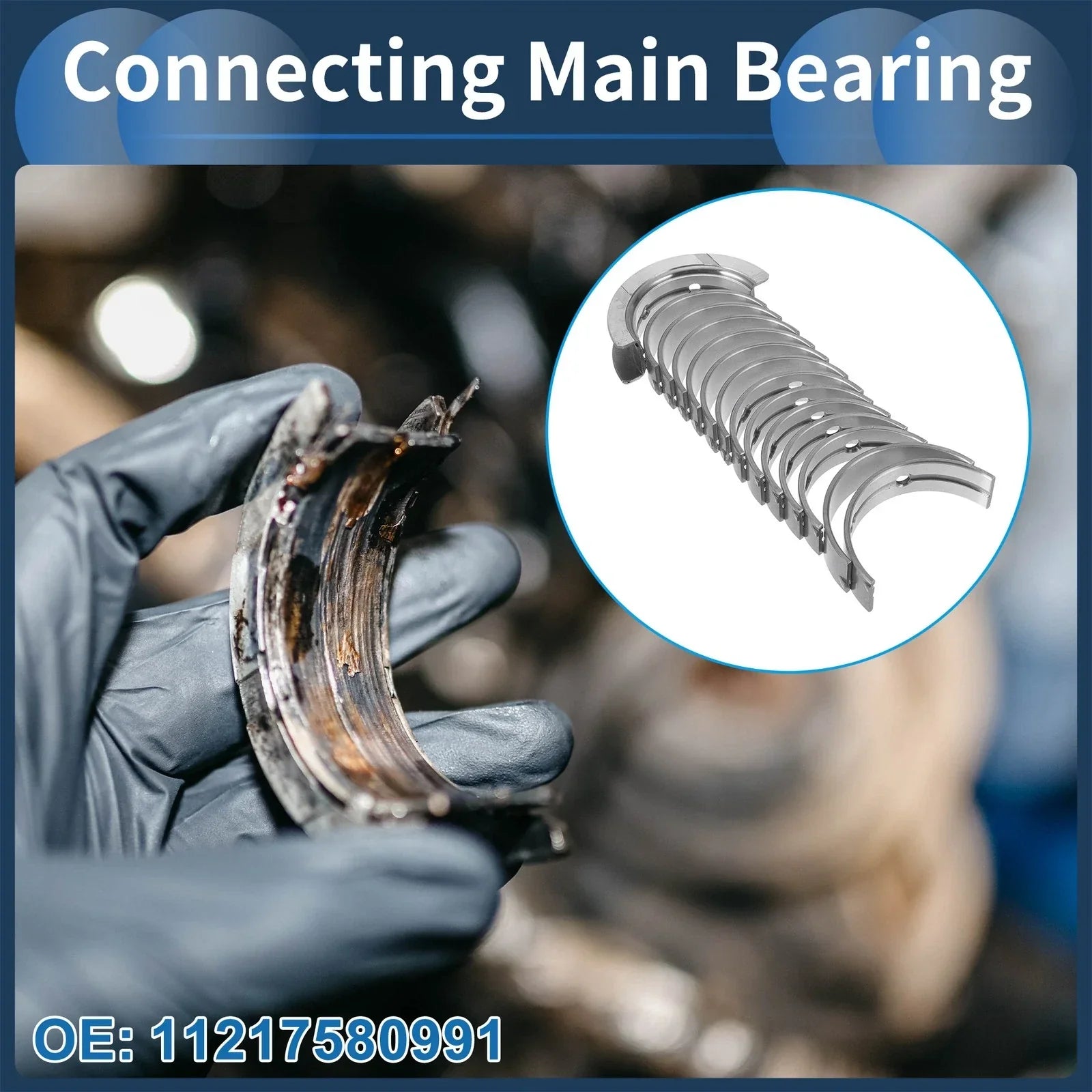 Main Bearing Set 14 Pcs for BMW 128i (2008-2013)