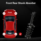 Complete Rear Shocks Struts & Coil Spring Pair for Hyundai Tiburon (2003-2008)