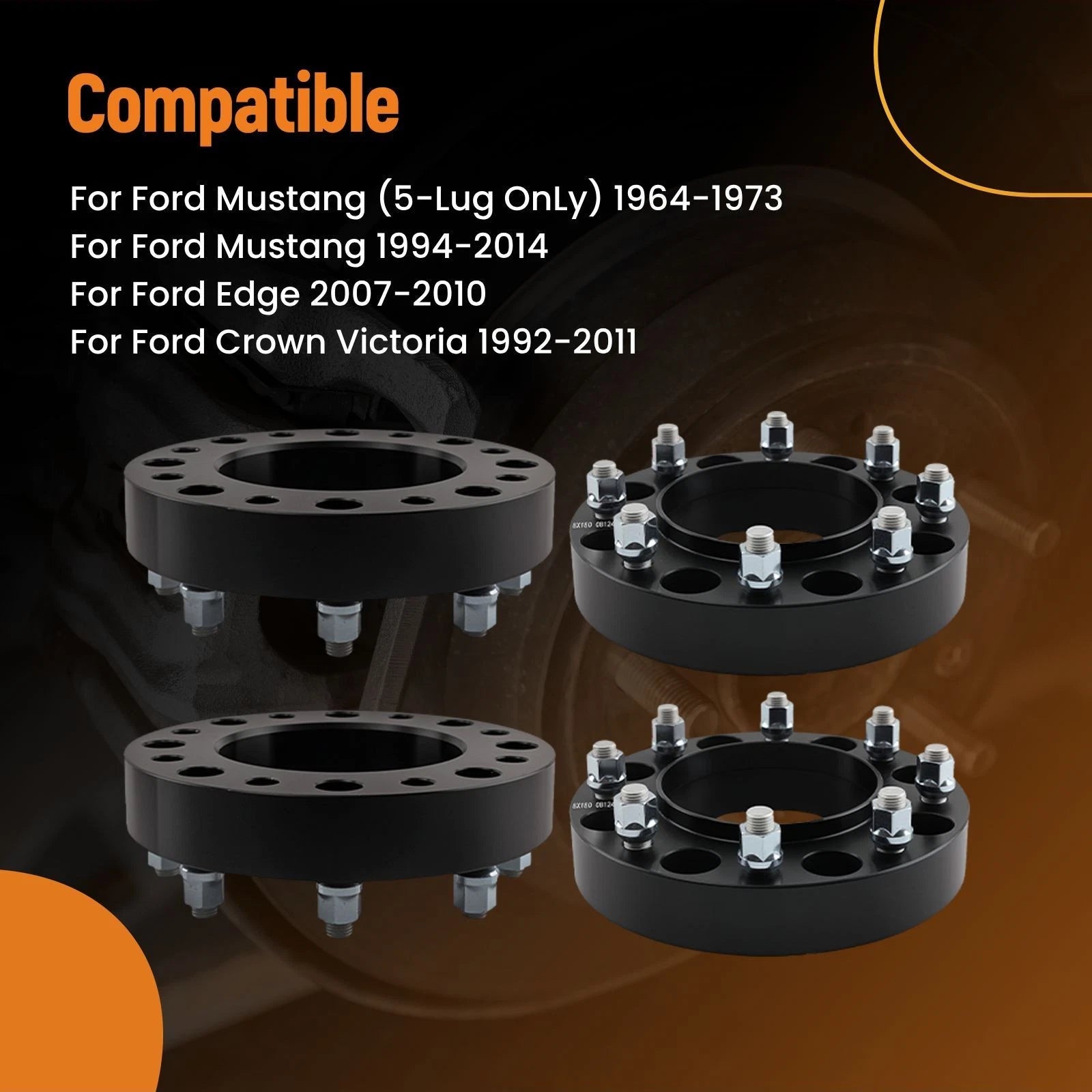 Set of 2 Wheel Spacers for Chevy Silverado GMC Sierra 2500HD 3500HD (2011–2024)
