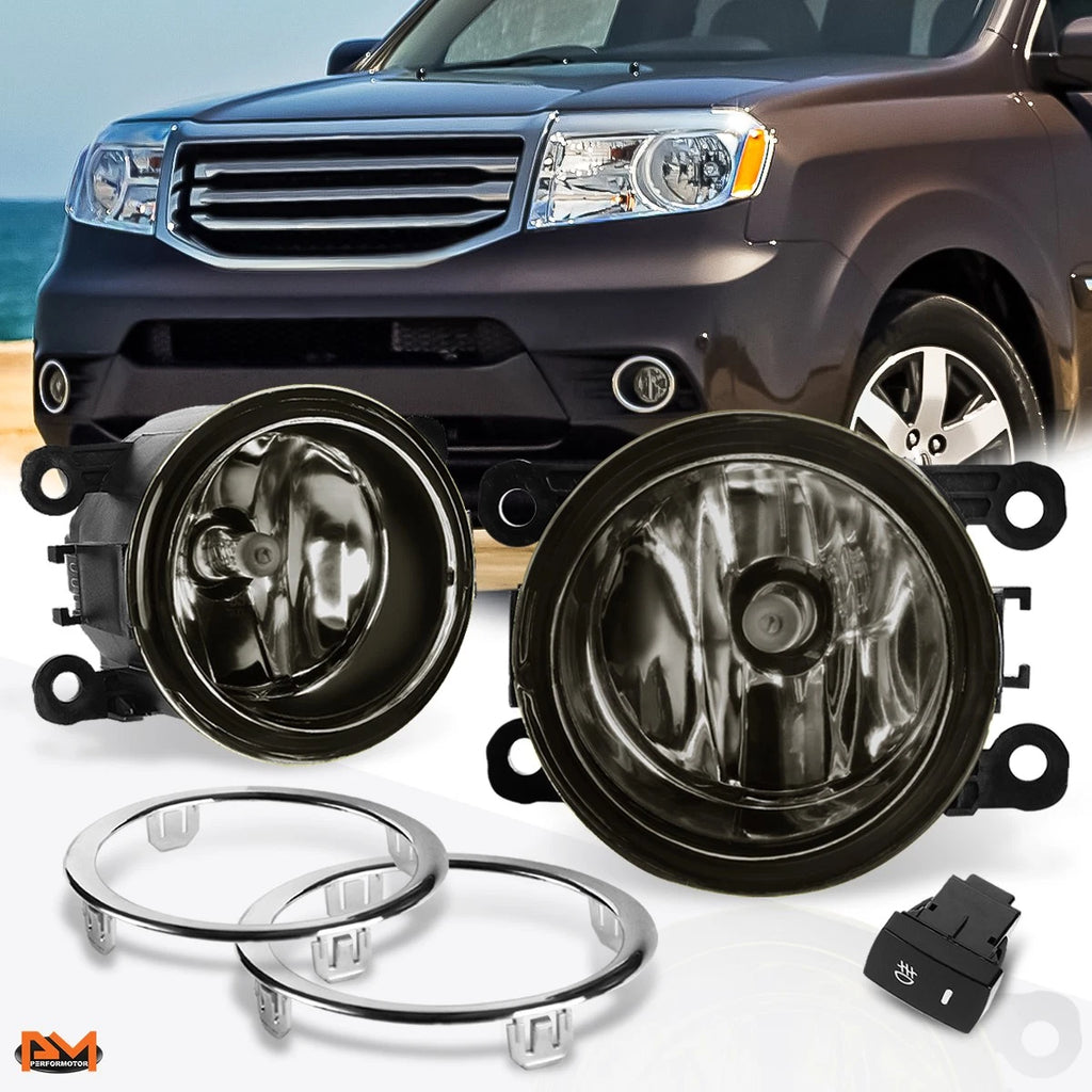 Smoked Lens Fog Lights with Switch for Honda Pilot (2012–2015)
