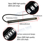 Amber Red LED Fork Turn Signal Indicators for Motorcycle (-)