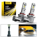 2Pcs H10 LED Fog Light Bulbs Kit 9145 9140 for Driving (6500K, 40W)
