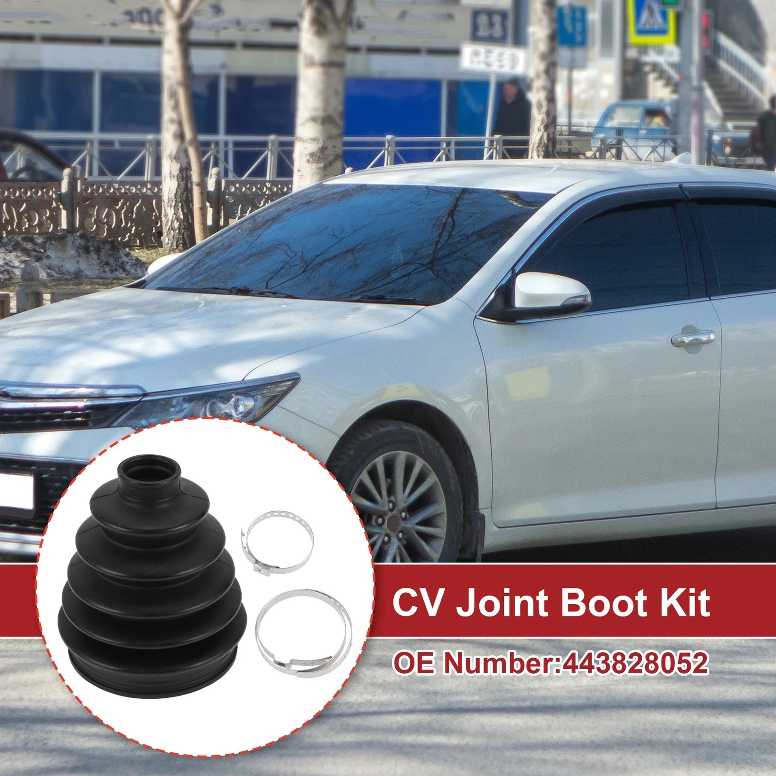 Outer CV Joint Boot Kit with Clamps for Toyota Camry (2007–2009) No.443828052
