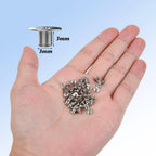 50pcs M2 x 0.4mm Flat Head Machine Screws with Magnetic Screwdriver