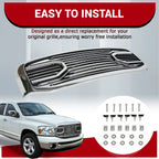 Chrome Grille Shell for Dodge RAM 2500 3500 1500 (2006-2009)