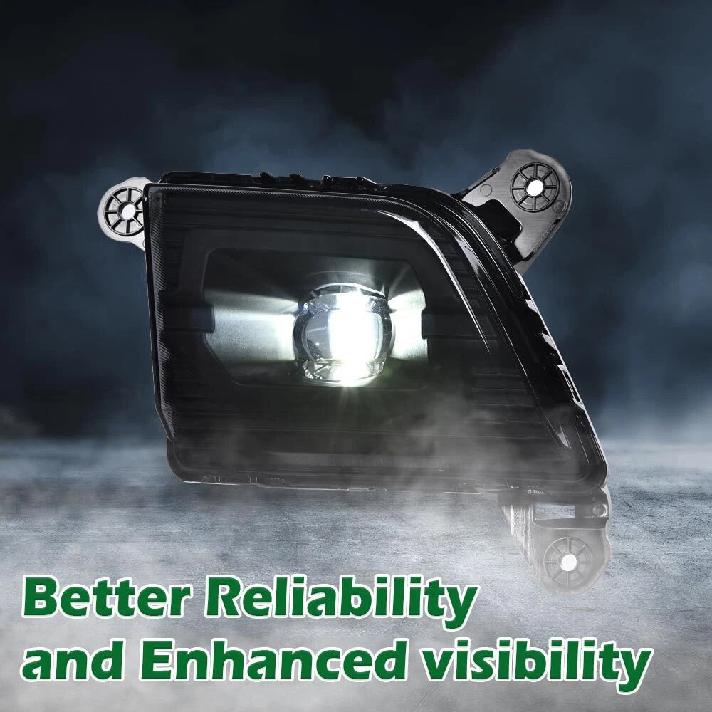 LED Fog Lights for Chevy Silverado 1500 (2019–2022) Black