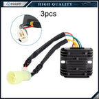 3Pcs Rectifier Regulator for Honda ATV TRX300 FourTrax 300 (1993–2000) 31600-HC5-970