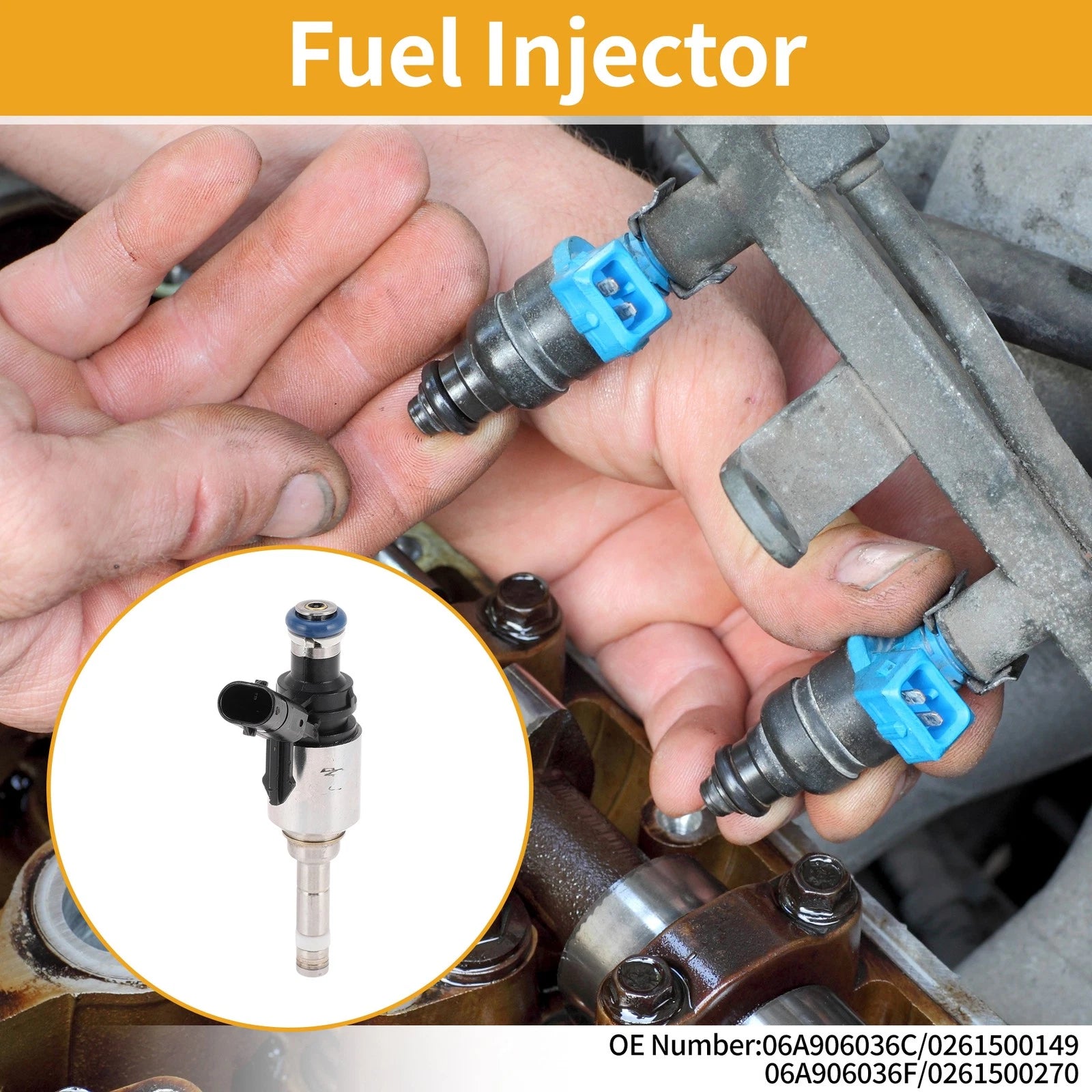 1 Pc Fuel Injector No.06A906036C/0261500149 for Volkswagen Beetle (2014–2017)
