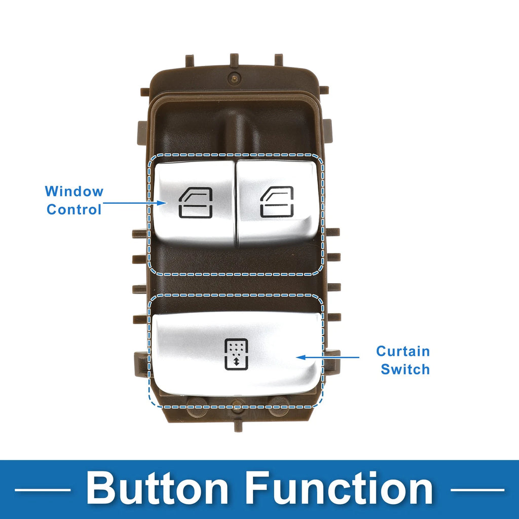 Front Driver Side Power Window Switch for Mercedes-Benz S450 (2018–2021) No.2229050009