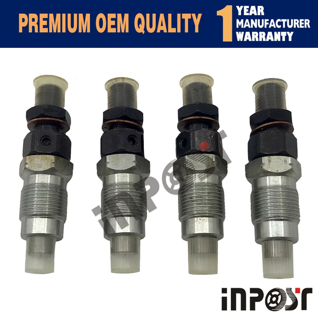 Set of 4 Fuel Injectors 16454-53905, 16454-53900 for Kubota V2203 V2003 D1703 V1903
