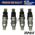 Set of 4 Fuel Injectors 16454-53905, 16454-53900 for Kubota V2203 V2003 D1703 V1903