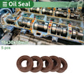 Set of 5 Oil Seals FKM Rubber 16x30x10mm for High Pressure