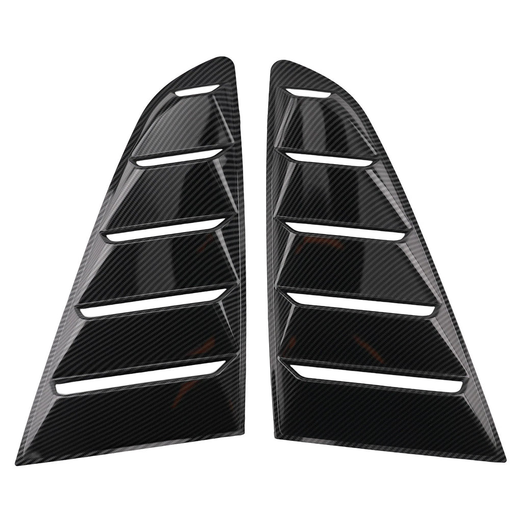 Car Side Quarter Louvers for Ford Mustang (2015–2023) ABS Carbon Painted