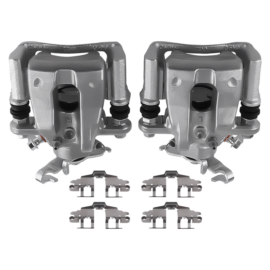 Set of 2 Rear Brake Calipers with Bracket for Toyota Corolla (2009–2018)