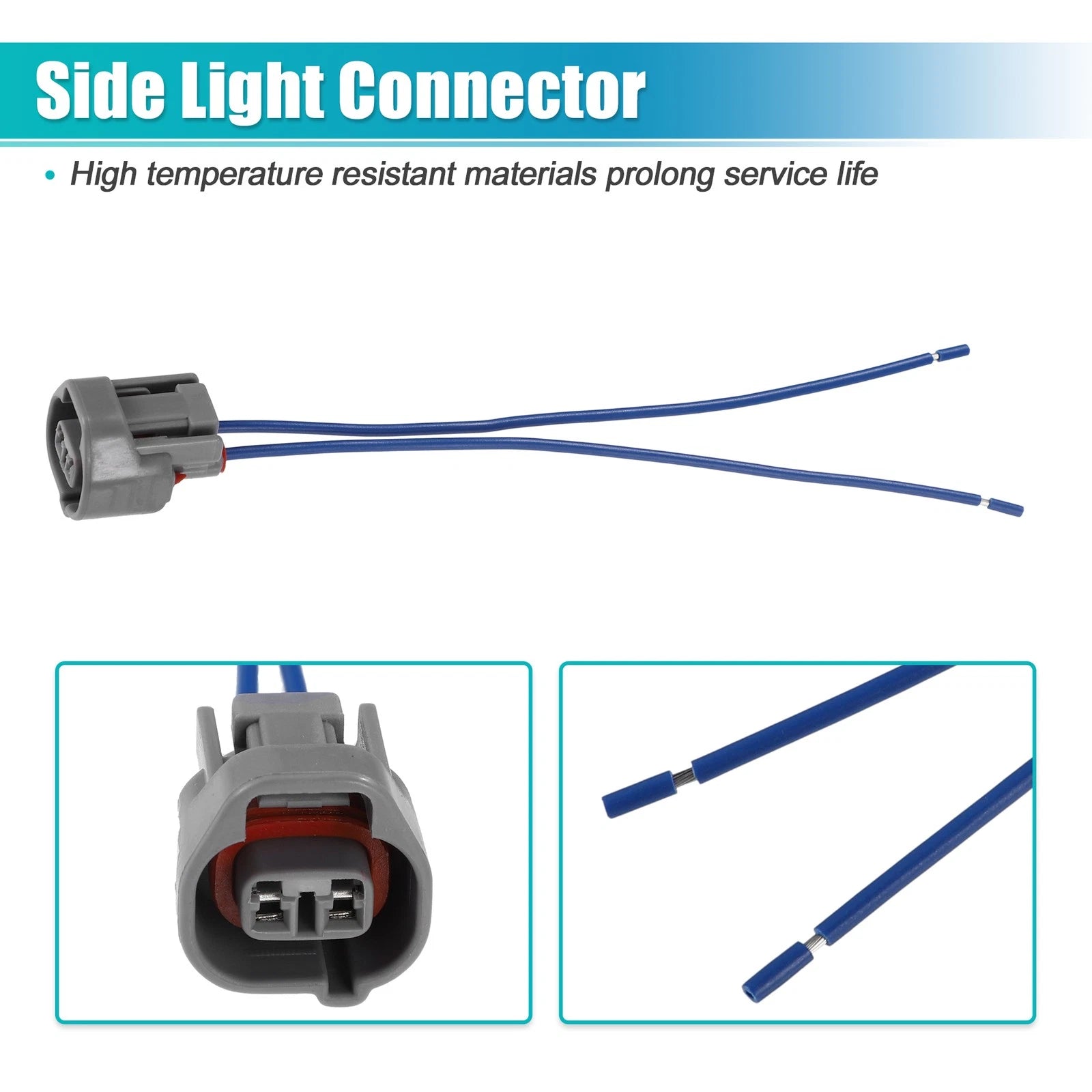 2X Side Marker Light Connector Plug Clip Kit No. 90980-11149 for Toyota