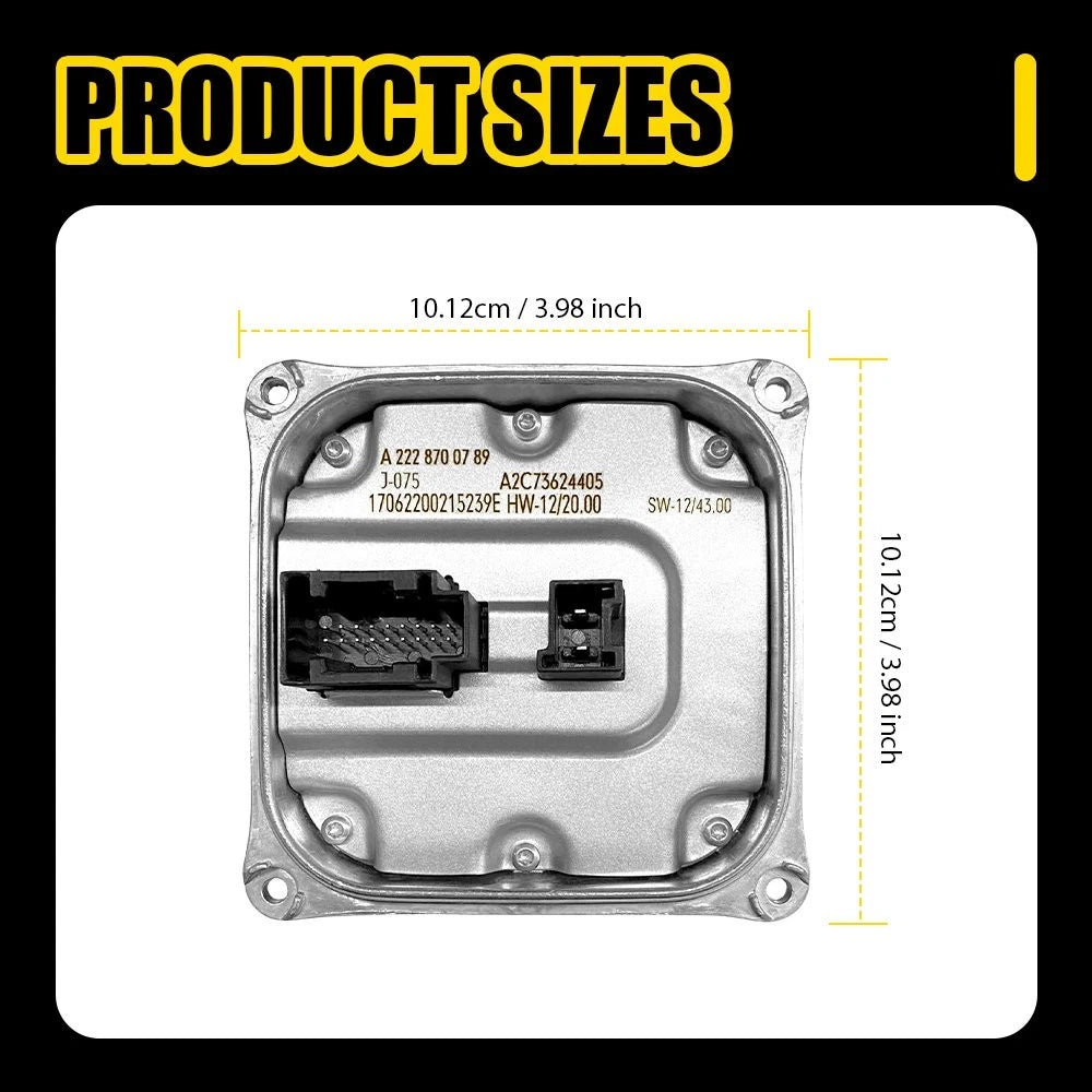 LED Headlight Ballast Module A2228700789 for Mercedes S550 S600 (2016–2018)