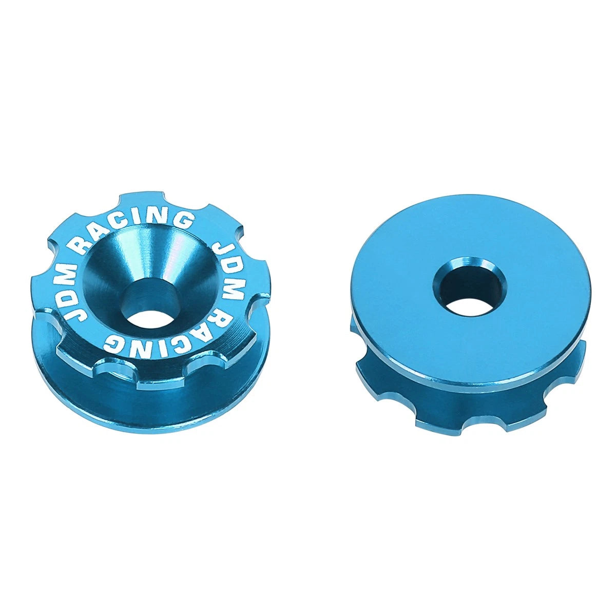 Set of 4 Aluminum Sky Blue Bumper Quick Release Fasteners for