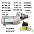 Starter Motor for Polaris Big Boss 250 4x6 (1989–1992) W/Bendix & Relay