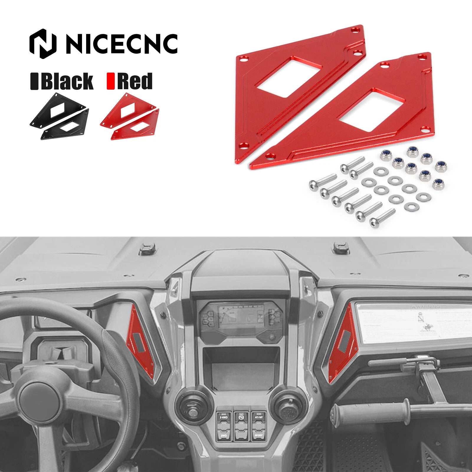 Rocker Switch Panel for Honda Talon 1000R 1000X (2019–2024) Aluminum