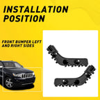 Set of 2 Front Bumper Bracket Supports for Jeep Grand Cherokee (2011–2013)