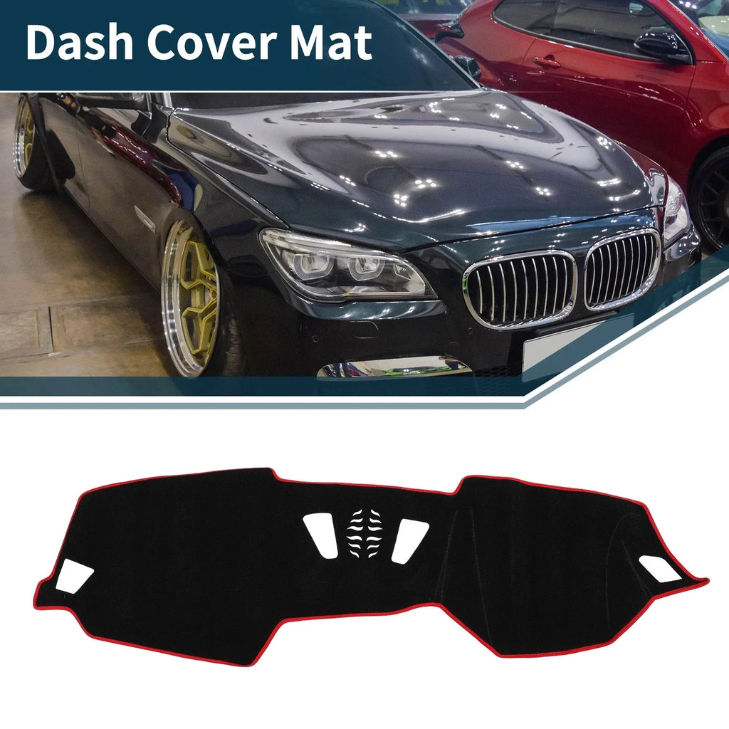 Dashboard Dash Cover Mat for BMW 4 Series Black Red
