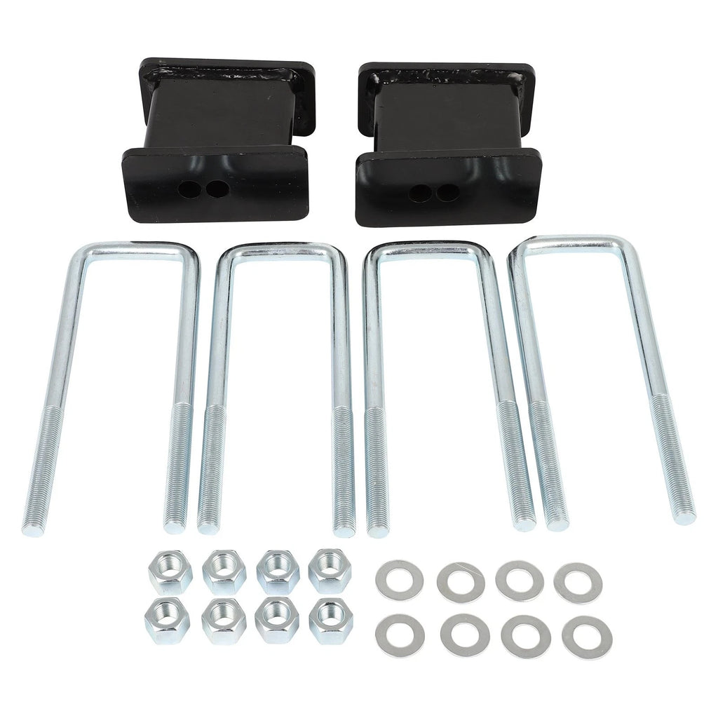 4" Rear Lift Blocks Kit with Ubolts for Chevy Silverado GMC Sierra 1500 (2007–2018)