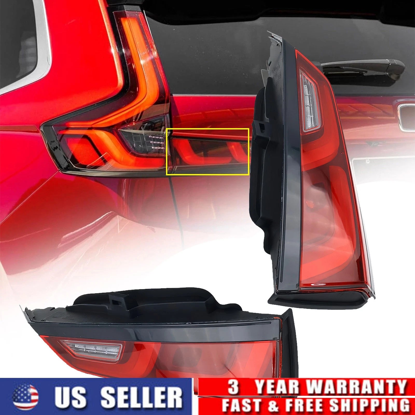Set of 2 Inner Tail Lights for Honda CR-V (2023–2025)