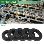 5 Pcs Oil Seal TG4 Lip Seal Ring for Rotary Shaft (30x52x10mm)
