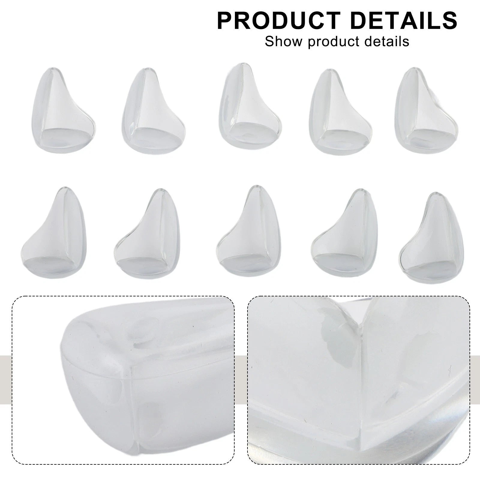 10X Child Safety Corner Edge Protectors Transparent Cushion Guards