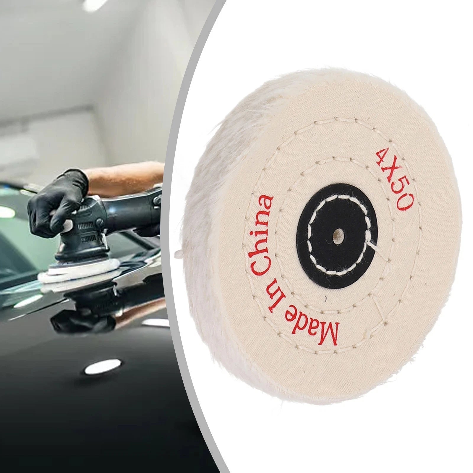 4-Inch Cloth Buffing Polishing Wheel for Metal Ceramic Plastic