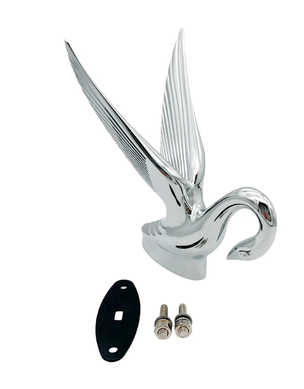 Hood Ornament Chrome Classic Swan for Peterbilt Kenworth Freightliner (—)