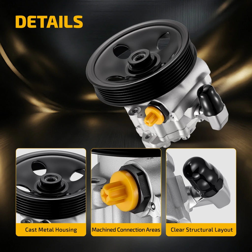 Power Steering Pump w/ Pulley for Benz S500 S55 AMG (2000–2006)