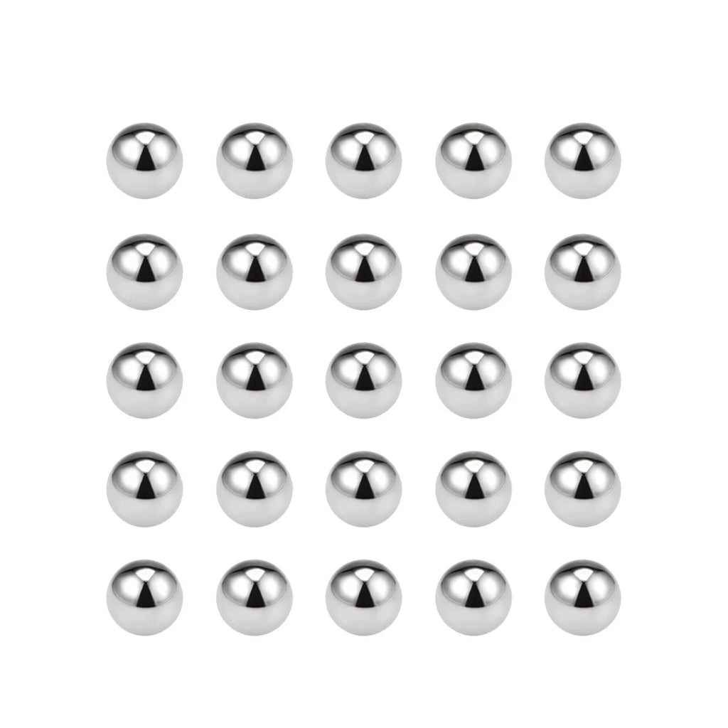 Set of 25 Precision Balls 6mm Solid Chrome Steel G10 for Bearings