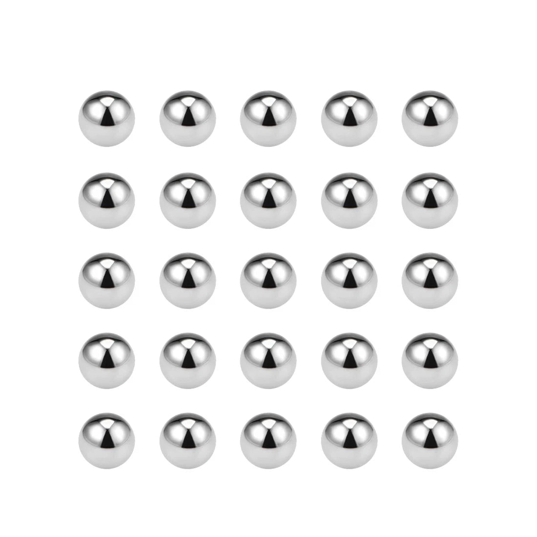 Set of 25 Precision Balls 6mm Solid Chrome Steel G10 for Bearings