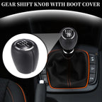 5 Speed Manual Gear Shifter Knob for Chevrolet Cruze (2008–2012) Black Leather